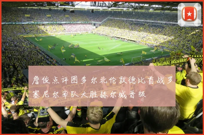 詹俊点评图多尔北伦敦德比首战罗塞尼尔率队大胜赫尔城晋级